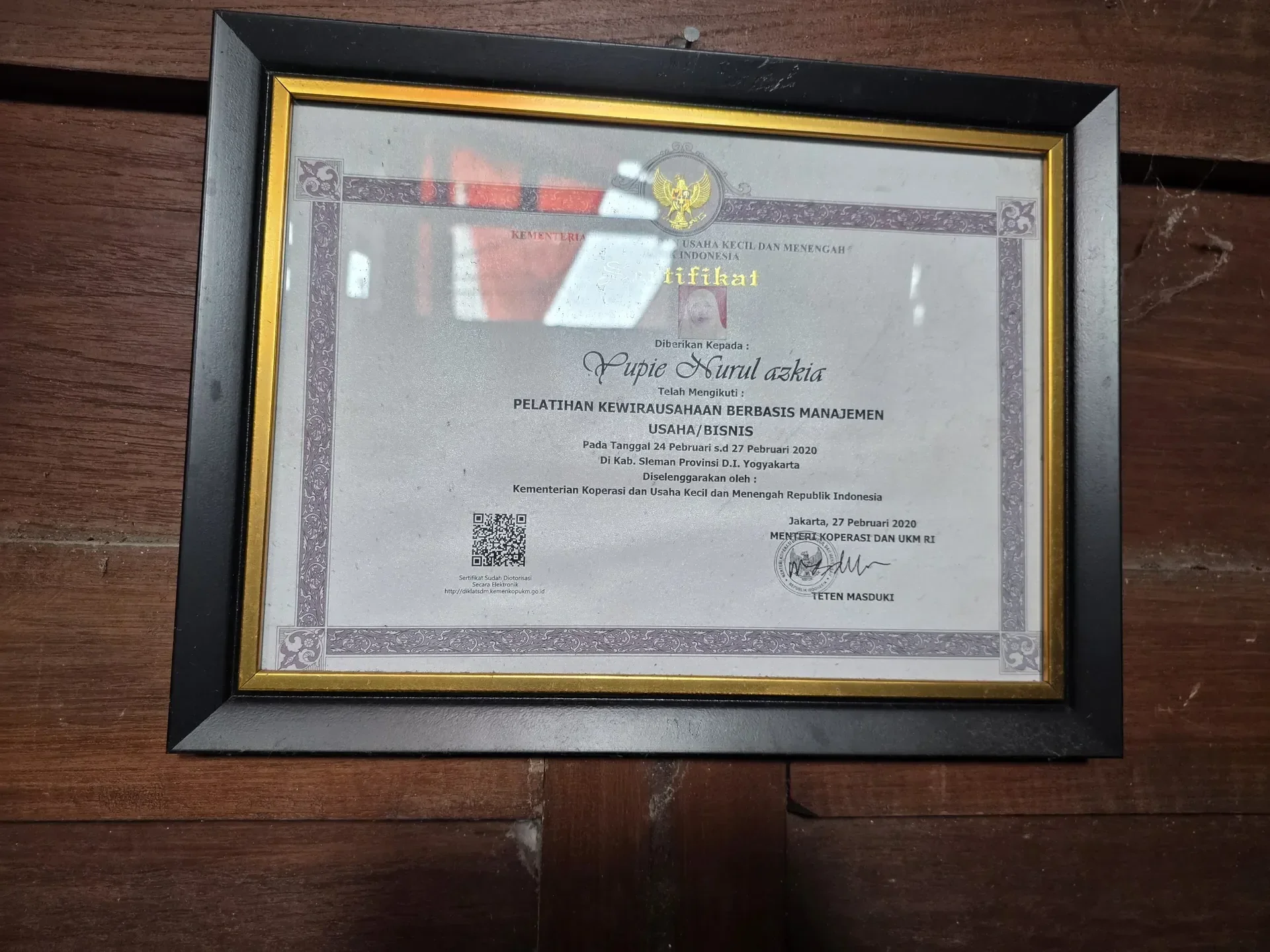 Dokumentasi prestasi dan penghargaan pendidikan inklusi di YUKA Sleman Yogyakarta